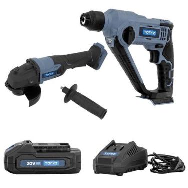 Imagem de Martelete TRB0002, Esmerilhadeira TRB0003, Bateria e Carregador de Bat