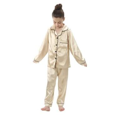 Imagem de Conjunto De Pijamas Para Crianças E Adolescentes, Meninas E Meninos, R
