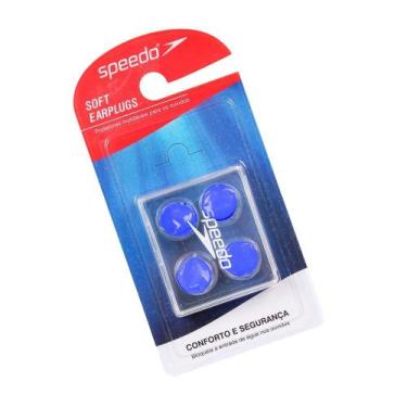 Imagem de Protetor De Ouvido Para Natação Moldável Em Silicone Azul - - Speedo, 