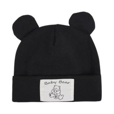 Imagem de Toucas Turbante Com Orelhas De Urso Para Bebês Em Cashmere Sintético P