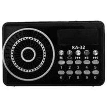 Imagem de Rádio Pequeno Portátil Recarregável Com Fm/Usb/Sd/Bt Kapbom Ka-32 Pret