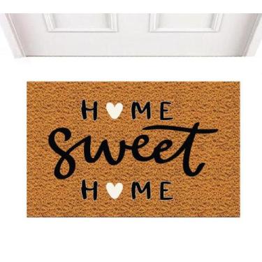 Imagem de Tapete capacho vinil 'Home Sweet Home' 60cmx40cm - Kapazi