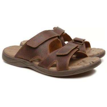 Imagem de Chinelo slide masculino freeway  canvas003, Chocolate, 40