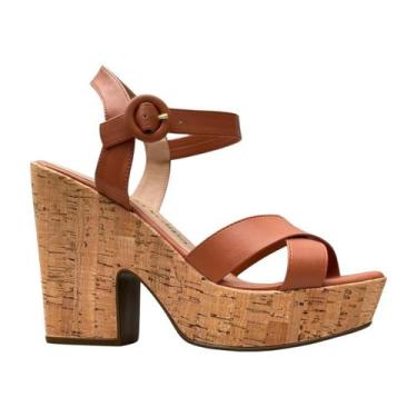 Imagem de Sandália Casual Via Scarpa Feminino - Look Dia & Noite, Terra, 37