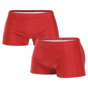 Imagem de Sunga boxer masculino adulto Microfibra piscina moda praia cores lisa 