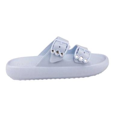 Imagem de Chinelo Papete Slide Nuvem Eva Feminino Usaflex Al4401 Poofy, Azul céu