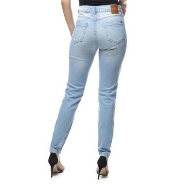 Imagem de Calça Jeans Feminina Skinny Cintura Média Vilejack VFCJ0071, Azul, 46