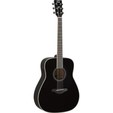Imagem de Violão Acústico Transacoustic Aço FG TA BL Preto Yamaha FGTA