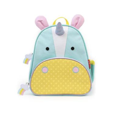 Imagem de Mochila Infantil Unicórnio Zoo Skip Hop Espaçoso e Forro Fácil de Limp