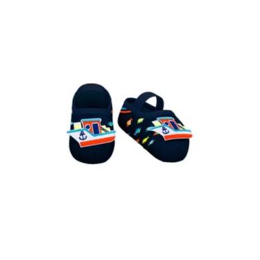 Imagem de Meia sapatilha antiderrapante divertida baby menino puket 15-18, Navio