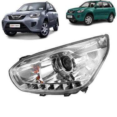Imagem de Farol manual chery tiggo 2014 a 2017 lado esquerdo - MOTORS VANS