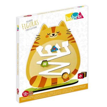 Imagem de Brinquedo Educativo Gatinho Rolando Figuras Babebi