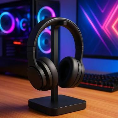 Imagem de Suporte Fone Ouvido Mesa Headset Gamer com e sem fio pc Universal Disp