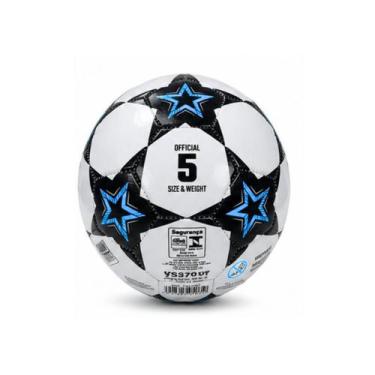 Imagem de Bola De Futebol Star Nº5 PVC Resistente Recreativa Colorida -, Azul