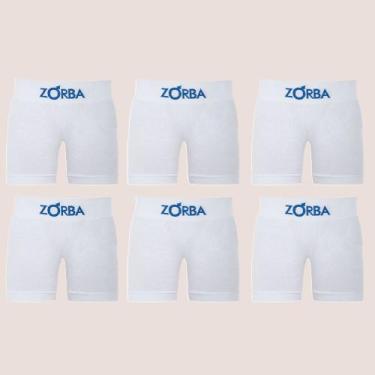 Imagem de Kit 6 Cueca Boxer Infantil Algodão Sem Costura Confortável - Zorba, Br