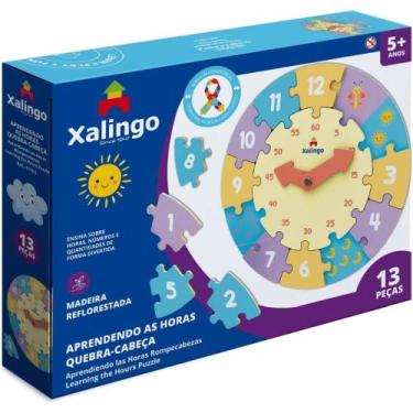 Imagem de Puzzle Aprendendo as Horas 13 peças - Xalingo