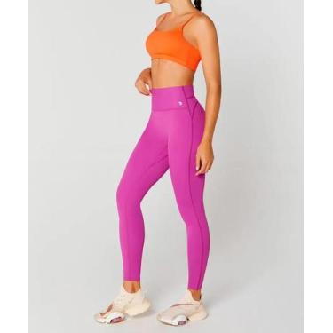Imagem de Calça legging feminina esportiva push-up alto giro tamanho:m - AG, M