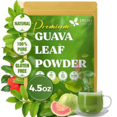 Imagem de FRESHDRINKUS, Pó Premium de Folha de Goiaba 127 g, 100% Natural e Puro