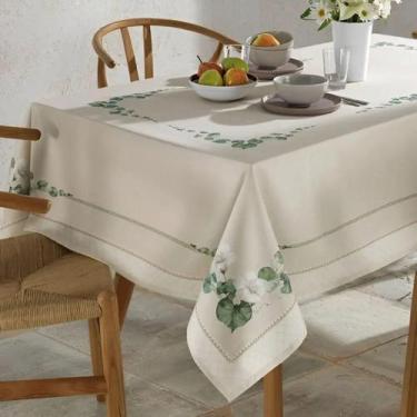 Imagem de Toalha de mesa clean botanica - 1,40 x 2,10 - bege - dohler