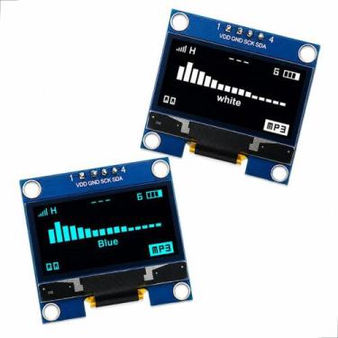 Imagem de Display Oled 0.96 I2c Azul Amarelo Arduino - BLUTU