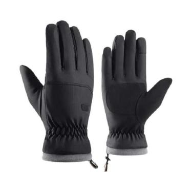 Imagem de Luvas De Ciclismo Masculinas De Inverno Impermeáveis Com Tela Sensível