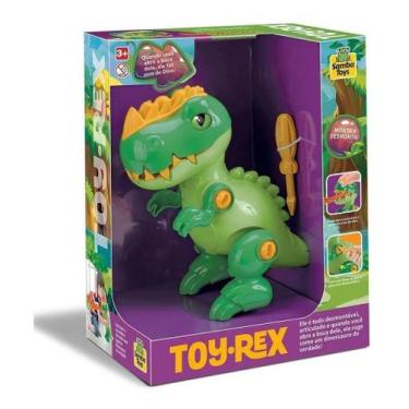Imagem de Dinossauro Rex De Brinquedo Articulado Com Som - Samba Toys, Dinossaur
