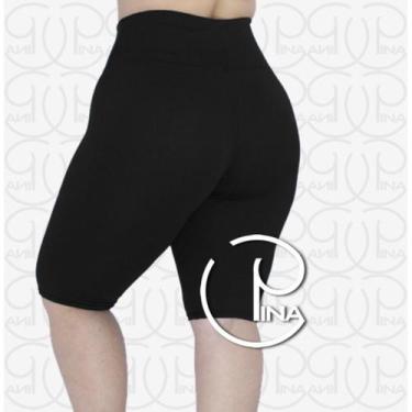Imagem de Bermuda Plus Size Ciclista G1 G2 G3 G4 G5 G6 Feminina Poliamida PINA, 