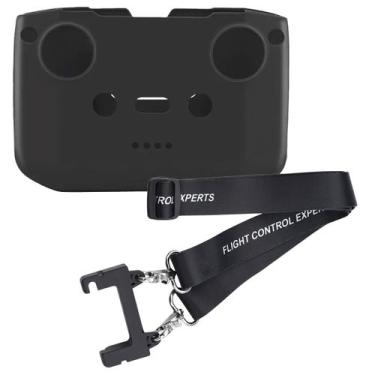 Imagem de Capa Silicone e Alça DJI RC N1 N2 N3 NEO MINI 3 4 Pro Air 3S Cor:Preto