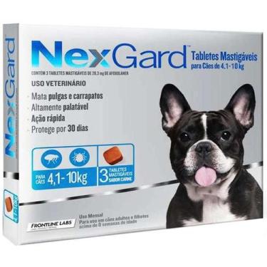 Imagem de Nexgard 4 a 10kg - 3 comprimidos - BOEHRINGER INGELHEIM, 50G
