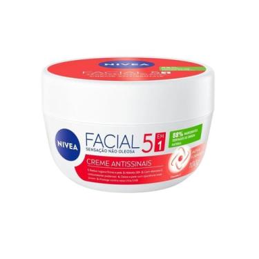 Imagem de Creme Facial Nivea Antissinais 5 em 1 Vitamina E - 100g