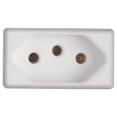 Imagem de Módulo para Tomada 2P+T Tramontina IzyFlat 20 A 250 V Branco