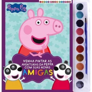 Imagem de Livro - Peppa Pig Livro para Pintar com Aquarela - On Line Editora