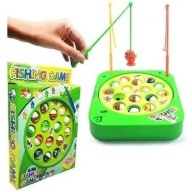 Imagem de Brinquedo Pesca Pega Peixe Jogo Pescaria Infantil Maluca Top - Beautyg