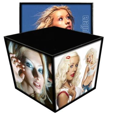 Imagem de Caixa Box Grande - Christina Aguilera - Madeira mdf - Mr. Rock