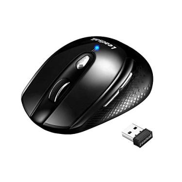 Imagem de LeadsaiL Mouse sem fio para laptop, 2,4 G portátil fino sem fio mouse menos ruído para laptop mouse óptico com 6 botões, mouse USB para Windows 10/8/7/Mac/MacBook Pro/Air/HP/Dell/Lenovo/Acer