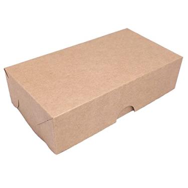 Imagem de 100 Caixas de papel kraft, tamanho 15x8cm acompanha 800 forminhas formato de pétalas, ideal para 8 doces,