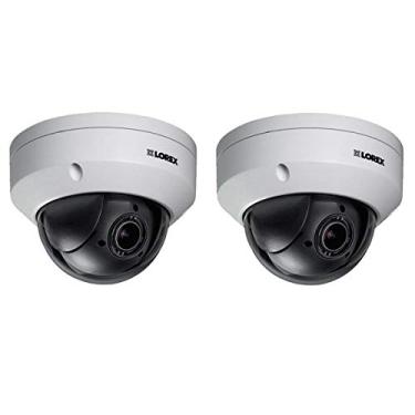 Imagem de Camera Lorex 2 Pack LNZ44P4B Super High Definition 4MP Indoor / Outdoor Dia e Noite PTZ Network Dome com cor Night Vision, zoom óptico de 4x, Vandal resistente, impermeável