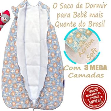 Imagem de saco de dormir bebê invernão p 0 a 3 meses alf forro acrilon e soft
