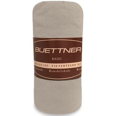 Imagem de Lençol King Avulso de Malha 100% Algodão com Elástico Buettner Marrom Claro 