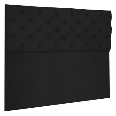 Imagem de Cabeceira Capitonê King 1,95m Jade Suede Preto