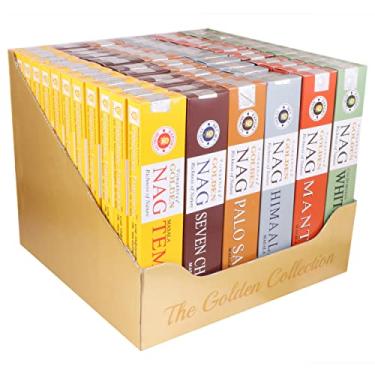 Imagem de Incenso Massala Vijayshree Golden Nag Cinnamon Cx.6un.15g + Banho Djovia Proteção