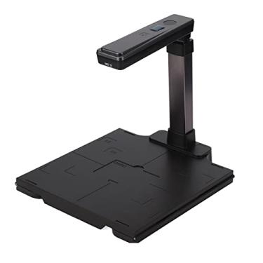 Imagem de Scanner profissional de documentos, scanner de livros compacto inteligente, scanner portátil de mesa de 5 MP para fotos/cartões de identificação/manuscritos de escritório, luz de preenchimento de LED regulável, tamanho de captura A4