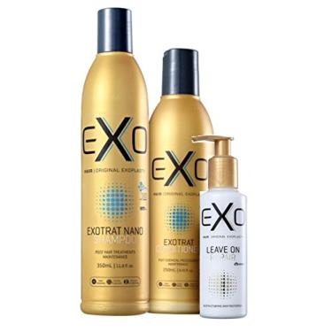 Imagem de Kit Duo EXO Hair Home Care (shampoo 350ml+ condicionador250ml + Leave On Repair Essentials 140ml)