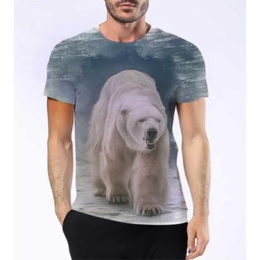 Imagem de Camisa Camiseta Urso Polar Caçador Ártico Gelo Mamífero 1 - Estilo Kra