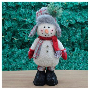 Imagem de Enfeite Boneco De Neve Com Chapéu Natal Em Tecido 38cm