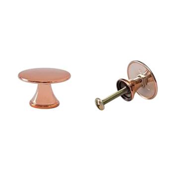 Imagem de Kit Puxador Redondo Dourado Ponto Rose Gold Kit 20 Pçs PZ 1004