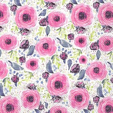 Imagem de Boston International IHR Guardanapos de papel de 3 camadas, 20 unidades, tamanho de almoço, folhagem floral