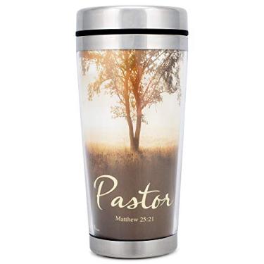 Imagem de Pastor Matthew 25: 21 Cena natural 473 ml Caneca de viagem isolada de aço inoxidável com tampa