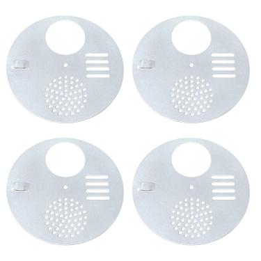 Imagem de HONBAY 4 peças de metal abelha colmeia caixa de entrada discos para apicultura