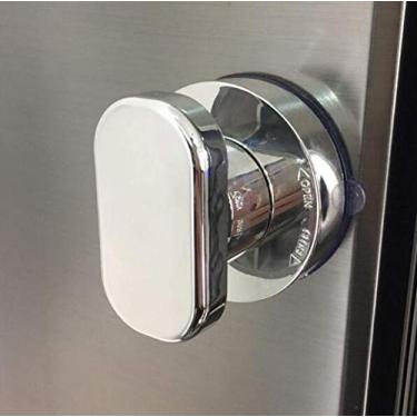 Imagem de YUM Maçaneta de porta espelhada de vidro, gaveta de geladeira, maçaneta de porta espelhada baGlass, gaveta de geladeira, puxador de armário de banheiro, puxador de armário de ventosa, ventosa